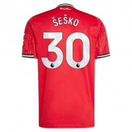 Manchester United Šeško 30 Hjemmedrakt 2025-2026 Fotballdrakter