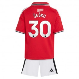 Manchester United Šeško 30 Hjemmedrakt Barn 2026-2027