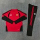 Manchester United Tracksuit Barn 2026-27 - 1-4 Zip Rød