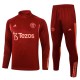 Manchester United Treningsdresser 2023-24 - 1-4 Zip Dark Rød