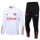 Manchester United Treningsdresser 2023-24 - 1-4 Zip Hvit
