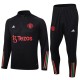 Manchester United Treningsdresser 2023-24 - 1-4 Zip Svart