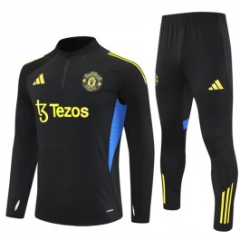 Manchester United Treningsdresser 2025-26 - 1-4 Zip Svart