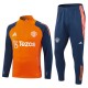 Manchester United Treningsdresser Barn 2024-25 - 1-4 Zip Orange
