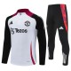 Manchester United Treningsdresser Barn 2024-25 - 1-4 Zip Svart Hvit