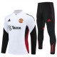 Manchester United Treningsdresser Barn 2025-26 - 1-4 Zip Hvit