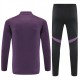 Manchester United Treningsdresser Barn 2025-26 - 1-4 Zip Purple