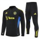 Manchester United Treningsdresser Barn 2025-26 - 1-4 Zip Svart