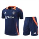 Manchester United Treningstrøye Dress 2024-25 - Shorts Blå