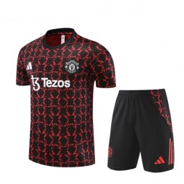 Manchester United Treningstrøye Dress 2024-25 - Shorts Rød Svart