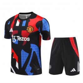 Manchester United Treningstrøye Dress 2024-25 - Shorts Svart
