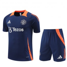 Manchester United Treningstrøye Dress Barn 2024-25 - Shorts Blå