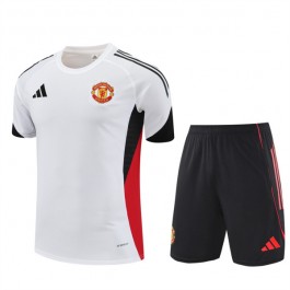 Manchester United Treningstrøye Dress Barn 2025-26 - Shorts Hvit
