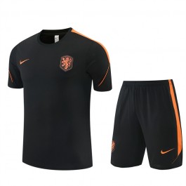 Nederland Treningsdrakt + Shorts Barn 2026-27 Svart