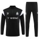 Olympique de Marseille Treningsdresser 2023-24 - 1-4 Zip Svart Hvit