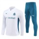 Olympique de Marseille Treningsdresser 2024-25 - 1-4 Zip Hvit