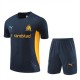 Olympique de Marseille Treningstrøye Dress Barn 2024-25 - Shorts Dark Blå