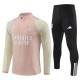 Olympique Lyonnais Treningsdresser 2023-24 - 1-4 Zip Rosa Svart