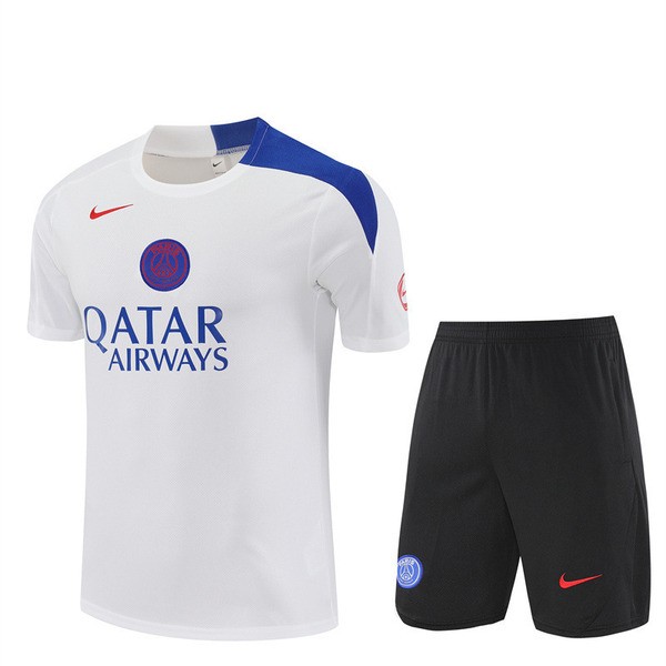 Paris Saint Germain Trenings-T-skjortedress 2025-26 - Shorts Hvit Paris Saint Germain Trenings-T-skjortedress 2025-26 - Shorts Hvit