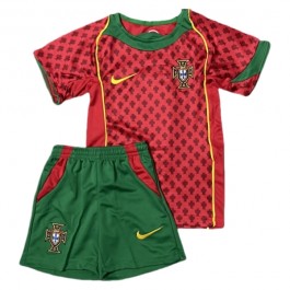 Portugal Hjemmedrakt Barn Retro 2004 Fotballdrakter