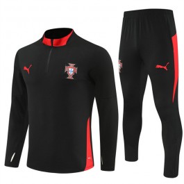 Portugal Treningsdress 2025-26 - 1-4 Zip Svart