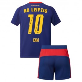 RB Leipzig Xavi 10 Bortedrakt Barn 2025-2026 Fotballdrakter