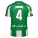 Real Betis Balompié Johnny 4 Hjemmedrakt 2025-2026 Fotballdrakter