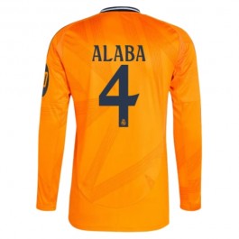 Real Madrid Alaba 4 Bortedrakt 2024-2025 L/S Fotballdrakter