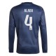 Real Madrid Alaba 4 Bortedrakt 2025-2026 L/S Fotballdrakter