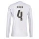 Real Madrid Alaba 4 Hjemmedrakt 2025-2026 L/S Fotballdrakter