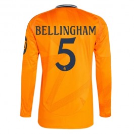 Real Madrid Bellingham 5 Bortedrakt 2024-2025 L/S Fotballdrakter