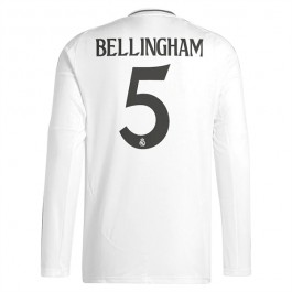 Real Madrid Bellingham 5 Hjemmedrakt 2024-2025 L/S Fotballdrakter