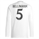 Real Madrid Bellingham 5 Hjemmedrakt 2024-2025 L/S Fotballdrakter