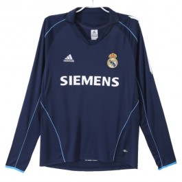 Real Madrid Bortedrakt Retro 2005-2006 L/S Fotballdrakter