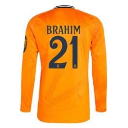 Real Madrid Brahim 21 Bortedrakt 2024-2025 L/S Fotballdrakter