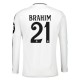 Real Madrid Brahim 21 Hjemmedrakt 2024-2025 L/S Fotballdrakter