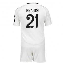 Real Madrid Brahim 21 Hjemmedrakt Barn 2024-2025 Fotballdrakter