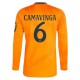 Real Madrid Camavinga 6 Bortedrakt 2024-2025 L/S Fotballdrakter