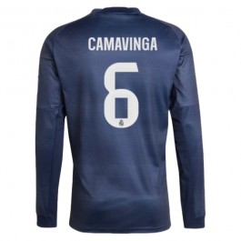 Real Madrid Camavinga 6 Bortedrakt 2025-2026 L/S Fotballdrakter
