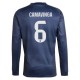 Real Madrid Camavinga 6 Bortedrakt 2025-2026 L/S Fotballdrakter