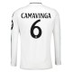 Real Madrid Camavinga 6 Hjemmedrakt 2024-2025 L/S Fotballdrakter