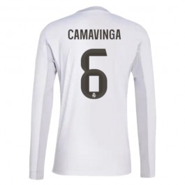 Real Madrid Camavinga 6 Hjemmedrakt 2025-2026 L/S Fotballdrakter