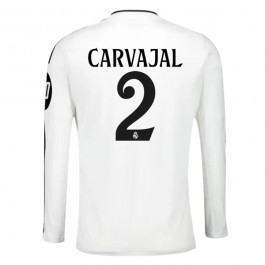 Real Madrid Carvajal 2 Hjemmedrakt 2024-2025 L/S Fotballdrakter