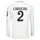 Real Madrid Carvajal 2 Hjemmedrakt 2024-2025 L/S Fotballdrakter