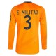 Real Madrid E.Militao 3 Bortedrakt 2024-2025 L/S Fotballdrakter
