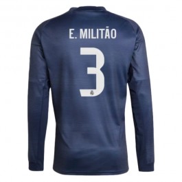 Real Madrid E.Militao 3 Bortedrakt 2025-2026 L/S Fotballdrakter