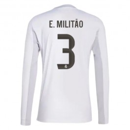 Real Madrid E.Militao 3 Hjemmedrakt 2025-2026 L/S Fotballdrakter