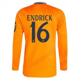 Real Madrid Endrick 16 Bortedrakt 2024-2025 L/S Fotballdrakter