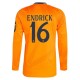Real Madrid Endrick 16 Bortedrakt 2024-2025 L/S Fotballdrakter