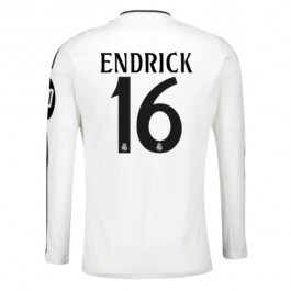 Real Madrid Endrick 16 Hjemmedrakt 2024-2025 L/S Fotballdrakter